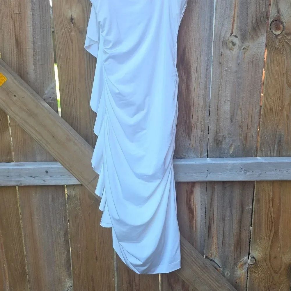 Cache White Satin Dress - Picture 4 of 4